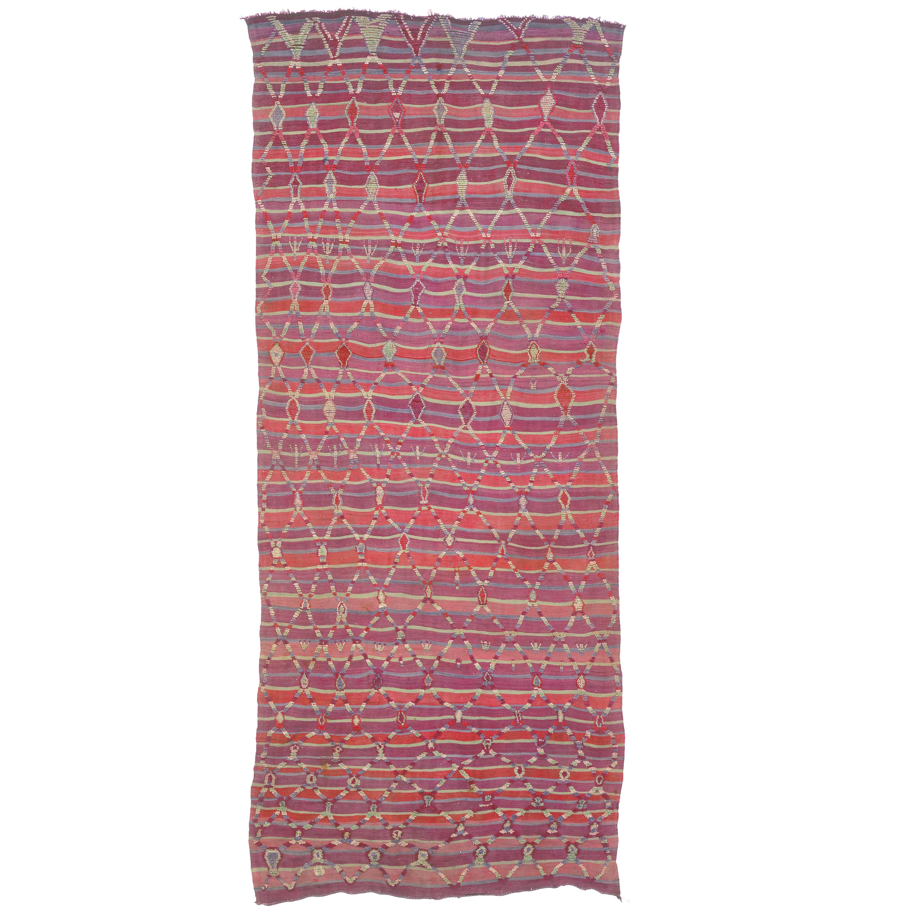 Moroccan Handwoven Berber Carpet For Sale