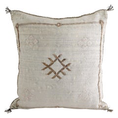 Moroccan Handwoven Cactus Silk Pillow