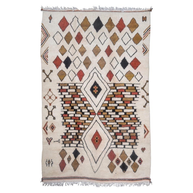 Moroccan rug, new, designed 2018, offered by Creel and Gow