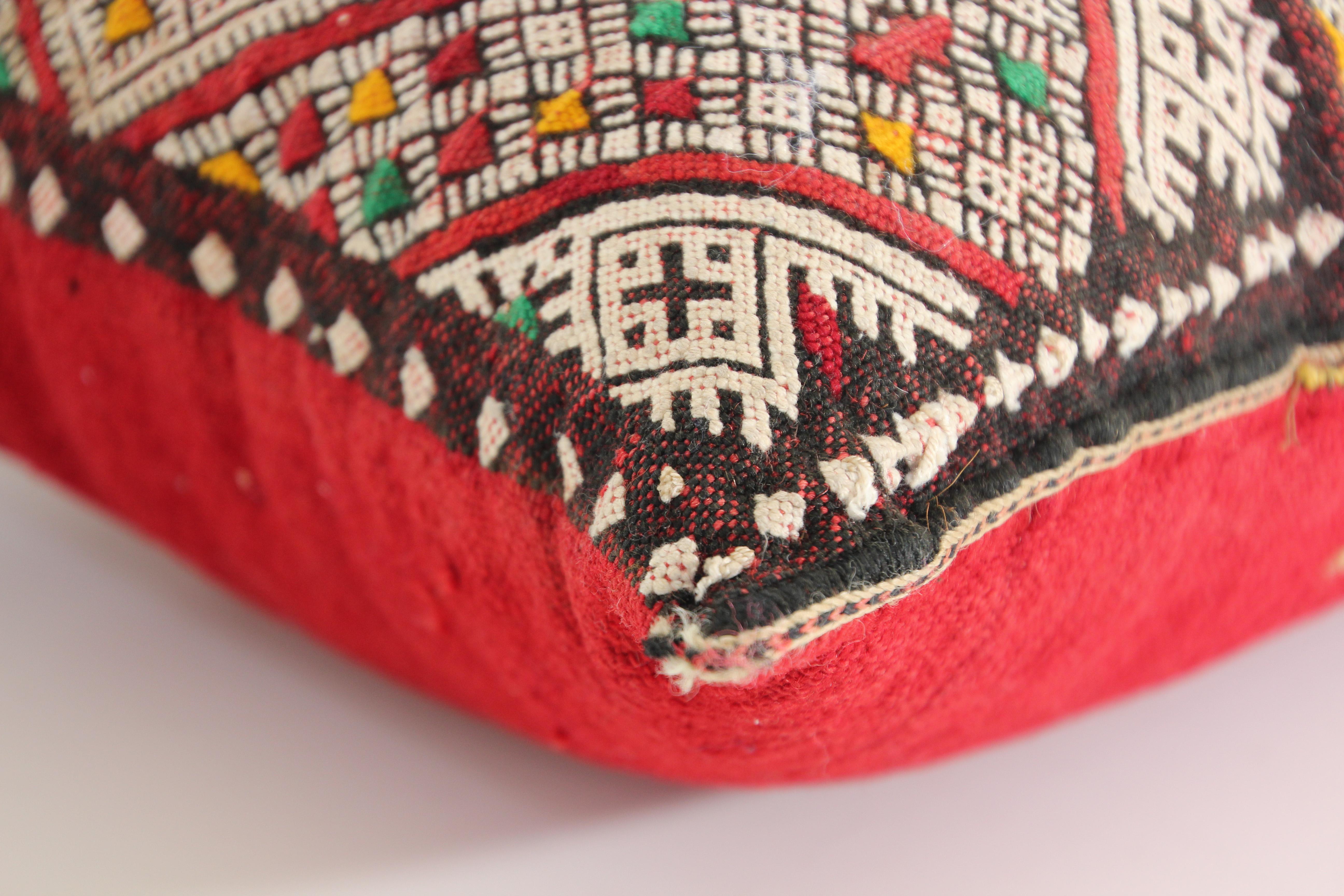 Moroccan Handwoven Tribal Berber Kilim Throw Pillow 2