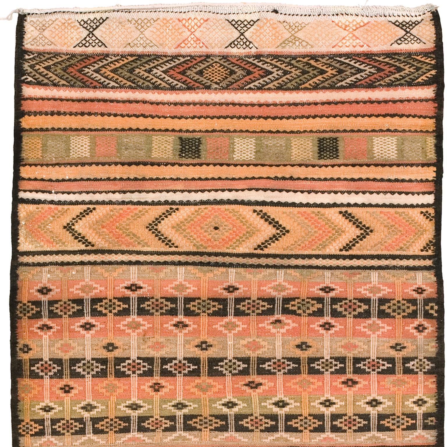 Hand-Woven Moroccan Handwoven Zaiane Carpet For Sale