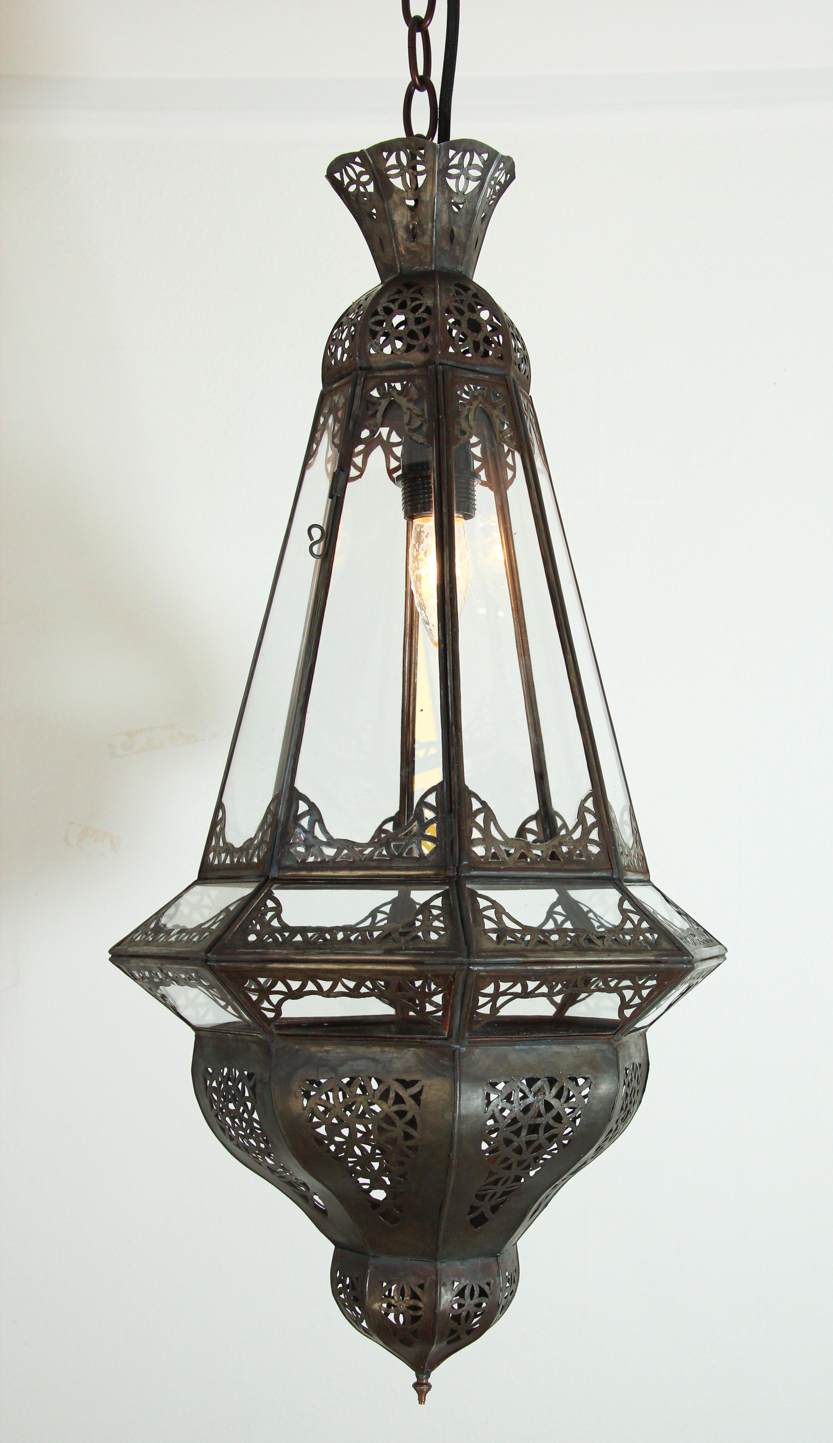 black moroccan pendant light