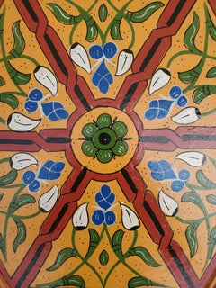 Moroccan Hexagonal Wooden End Table, 1LM24