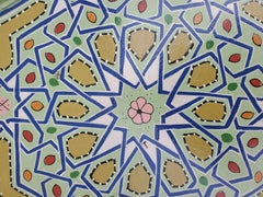 Moroccan Hexagonal Wooden End Table, 2LM24