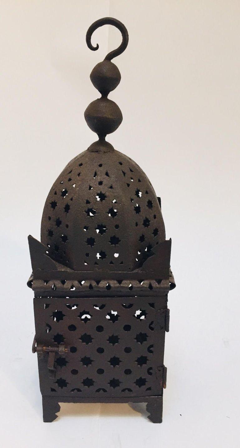 Huracán marroquí Farol de metal morisco para velas 6