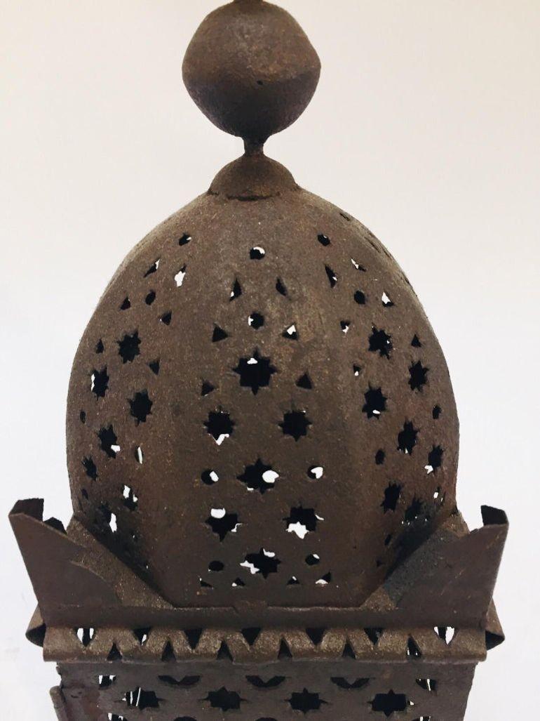 Huracán marroquí Farol de metal morisco para velas Marroquí