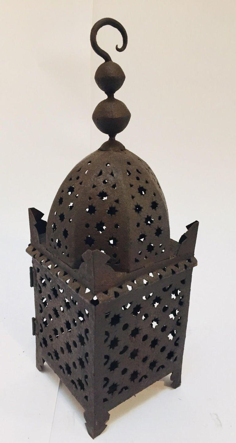 Huracán marroquí Farol de metal morisco para velas en Bueno Estado en North Hollywood, CA