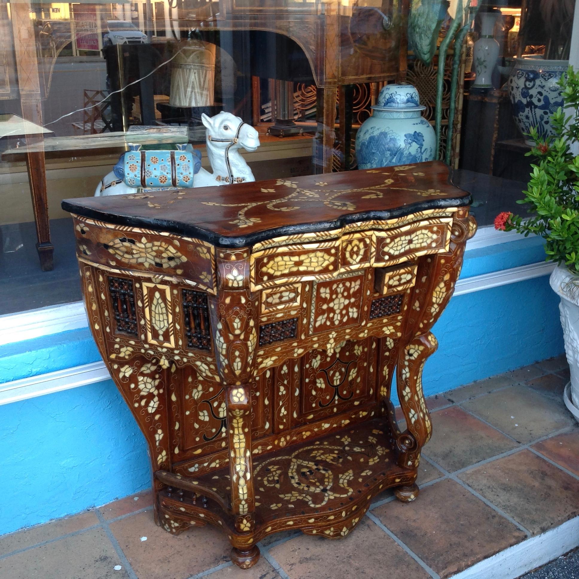 Inlay Moroccan Inlaid Console