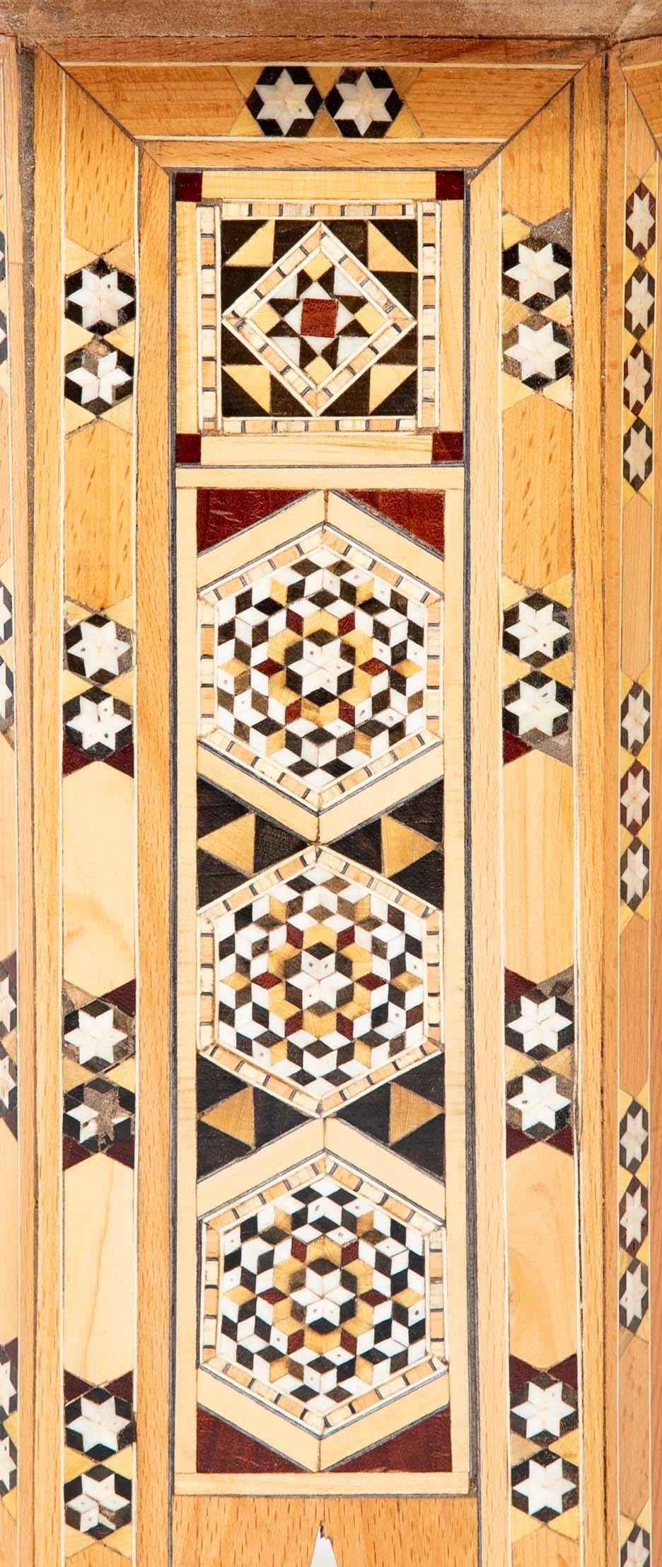 Moroccan Inlaid Hexagonal Inlaid Side Tables, Set of Three For Sale 2