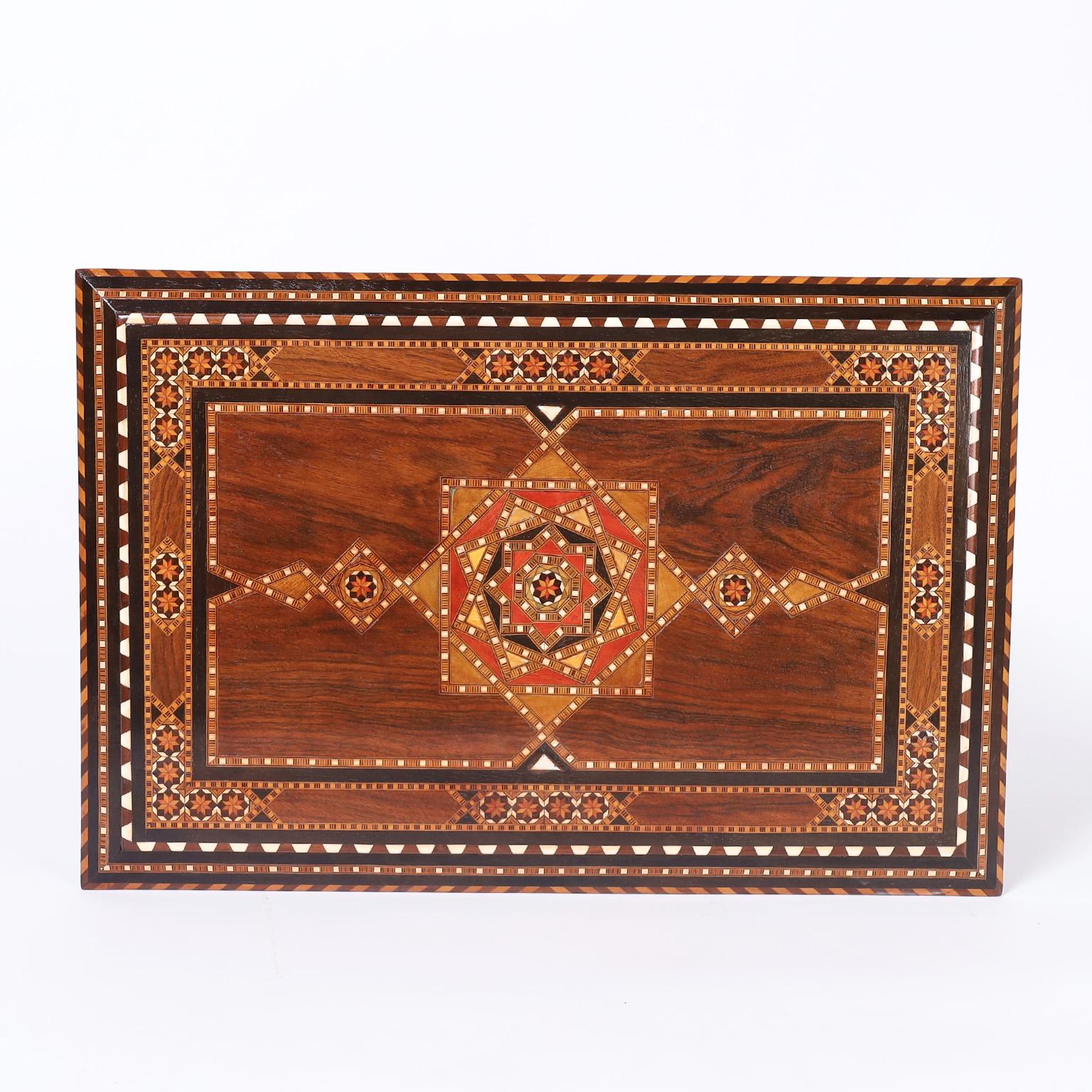 Inlay Moroccan Inlaid Occasional Table or Stand