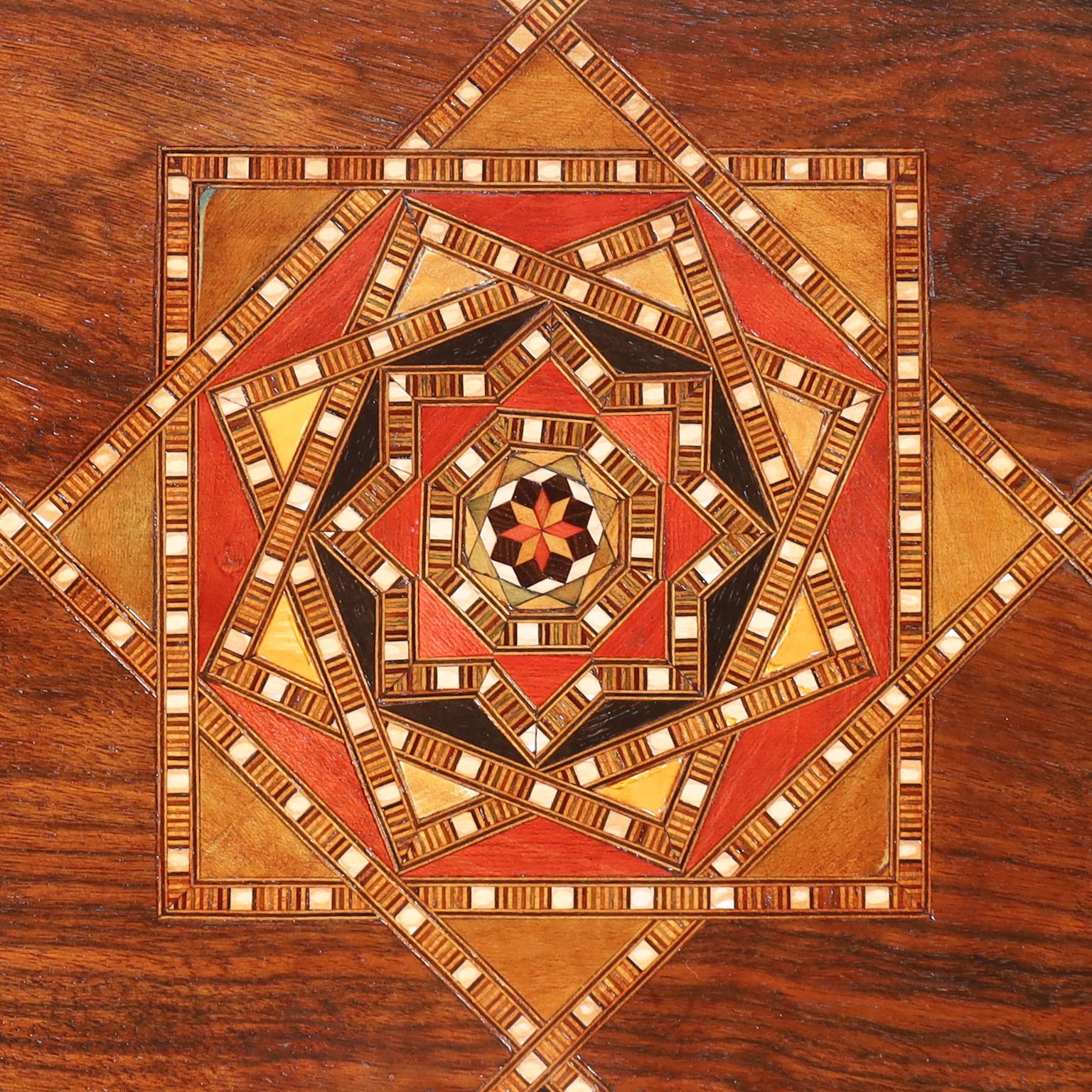 Moroccan Inlaid Occasional Table or Stand In Good Condition In Palm Beach, FL