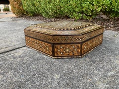 Moroccan Inlaid Octagonal Box, circa 1900