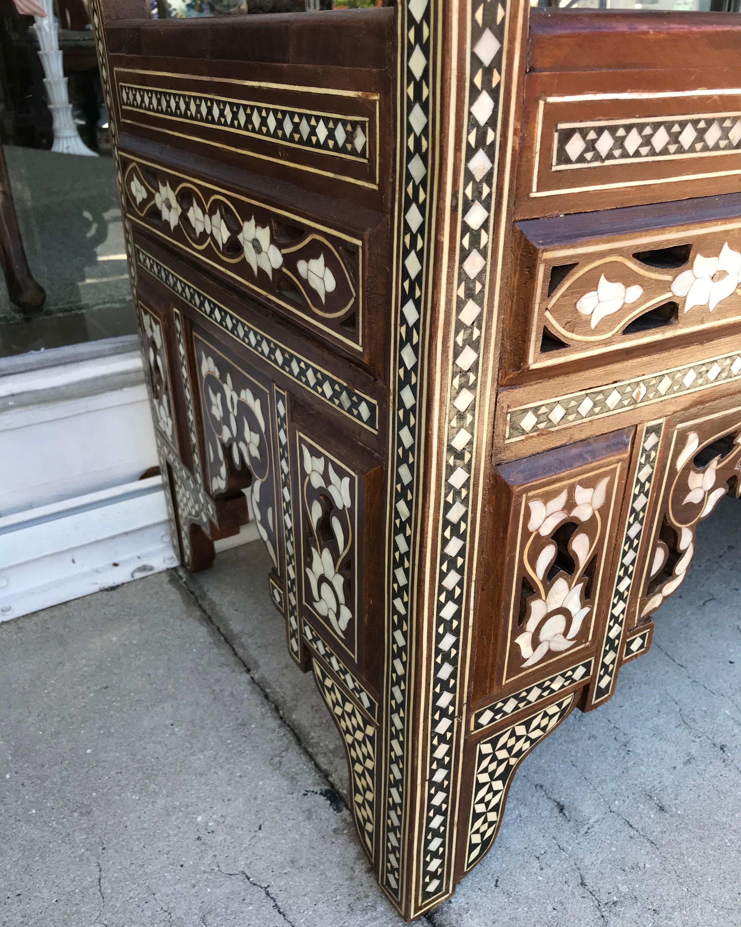 Moroccan Inlaid Settee 5
