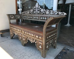 Moroccan Inlaid Settee