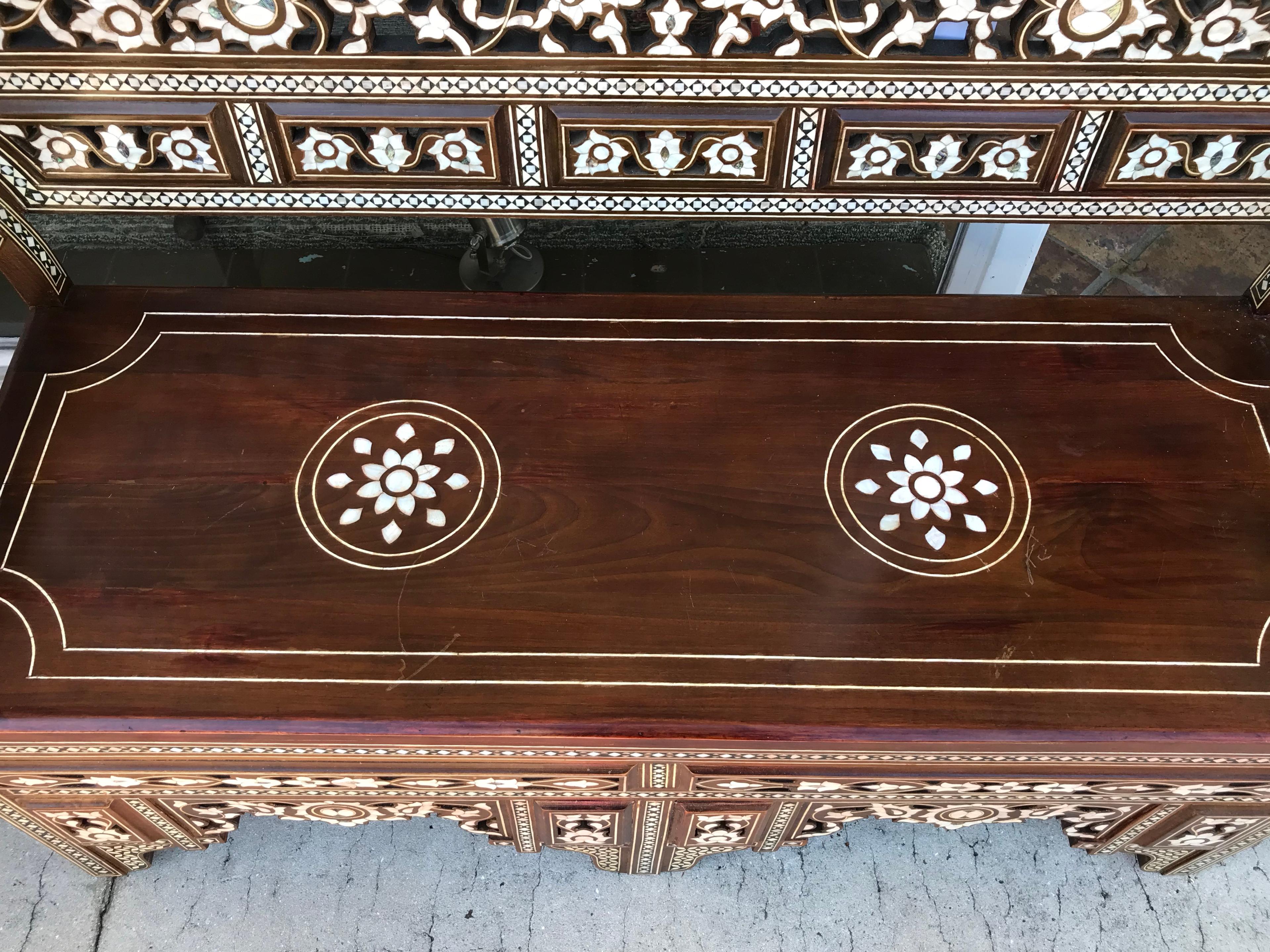 Moroccan Inlaid Settee 2