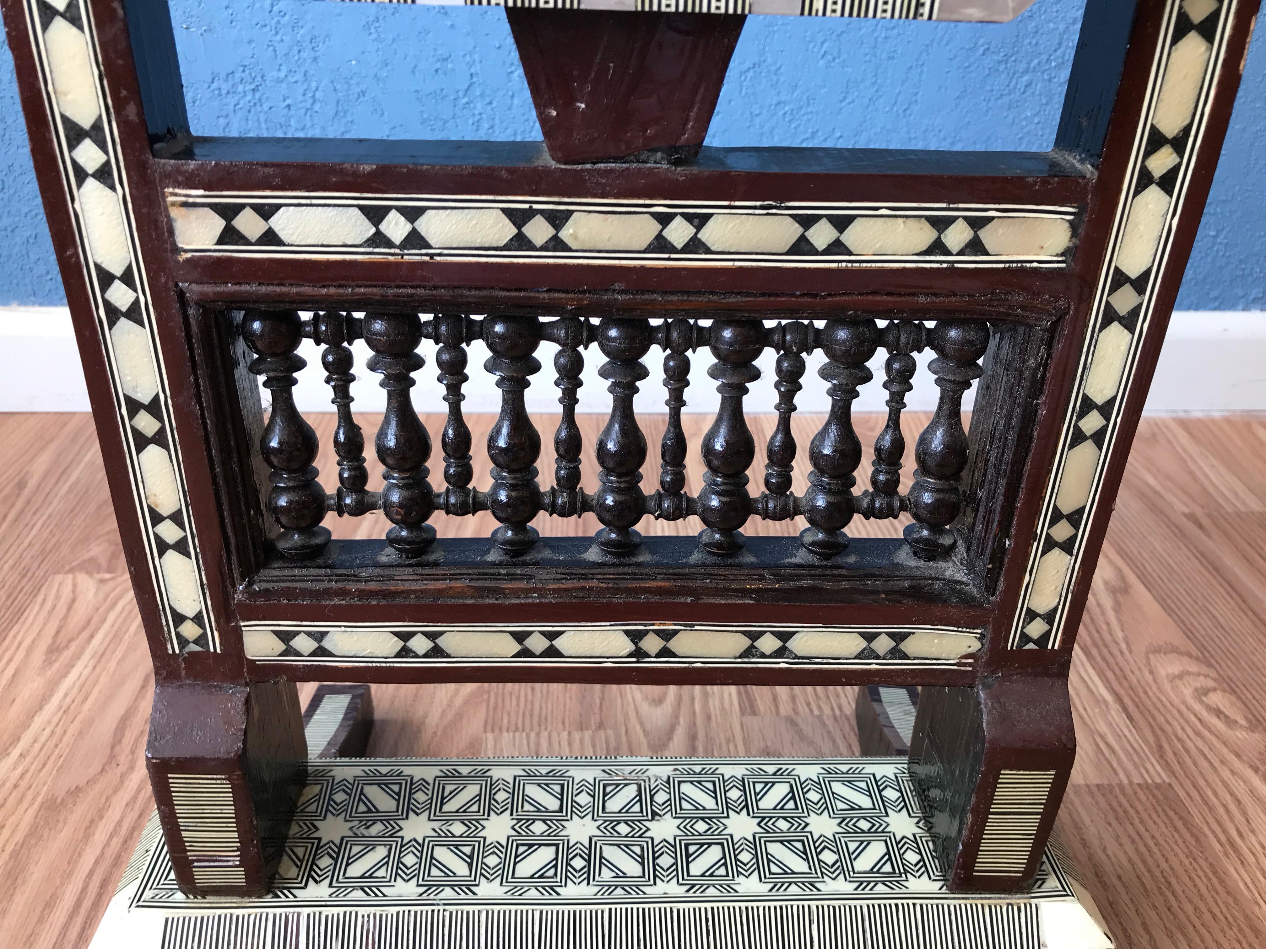 Moroccan Inlaid Tilt Top Table 5