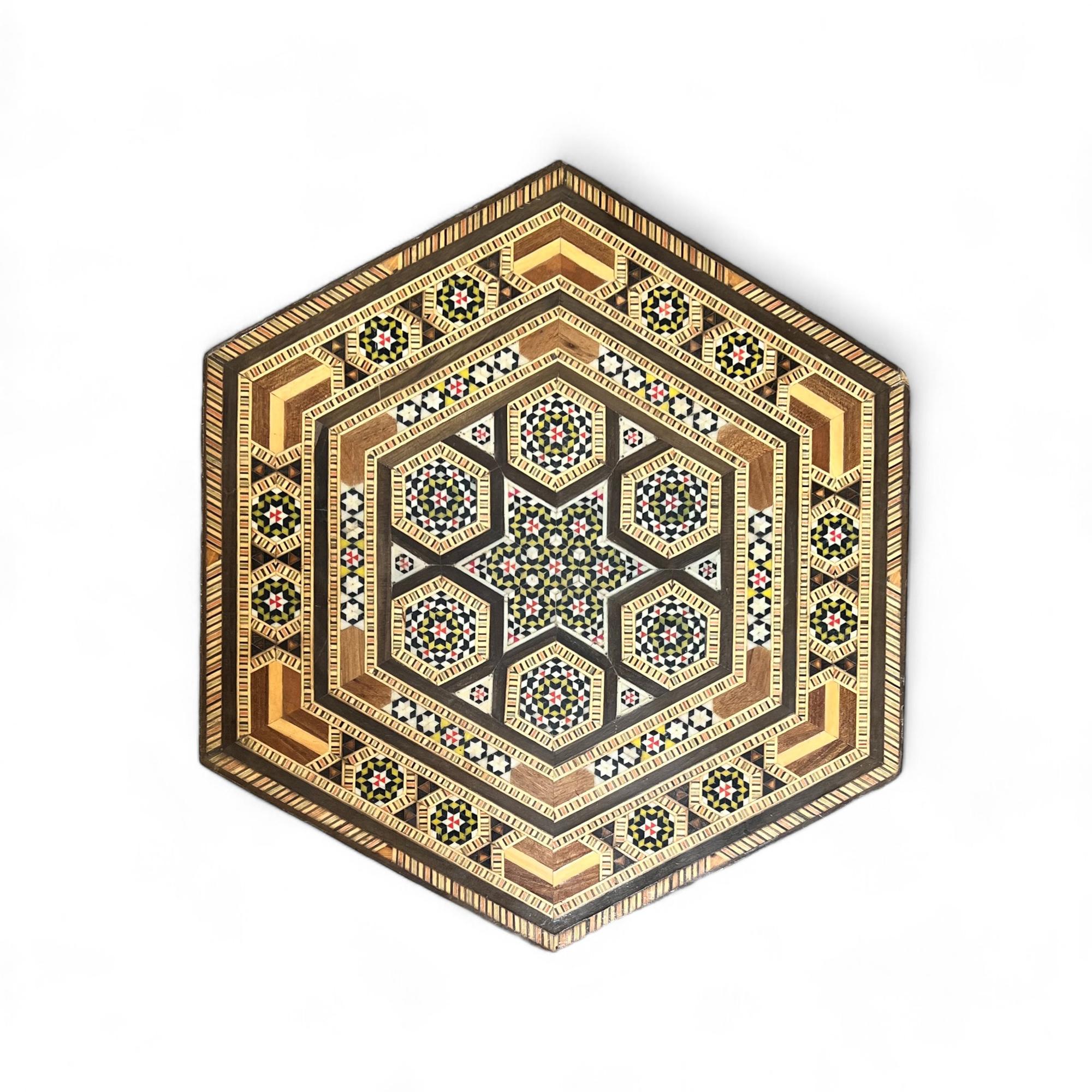 moroccan inlay table