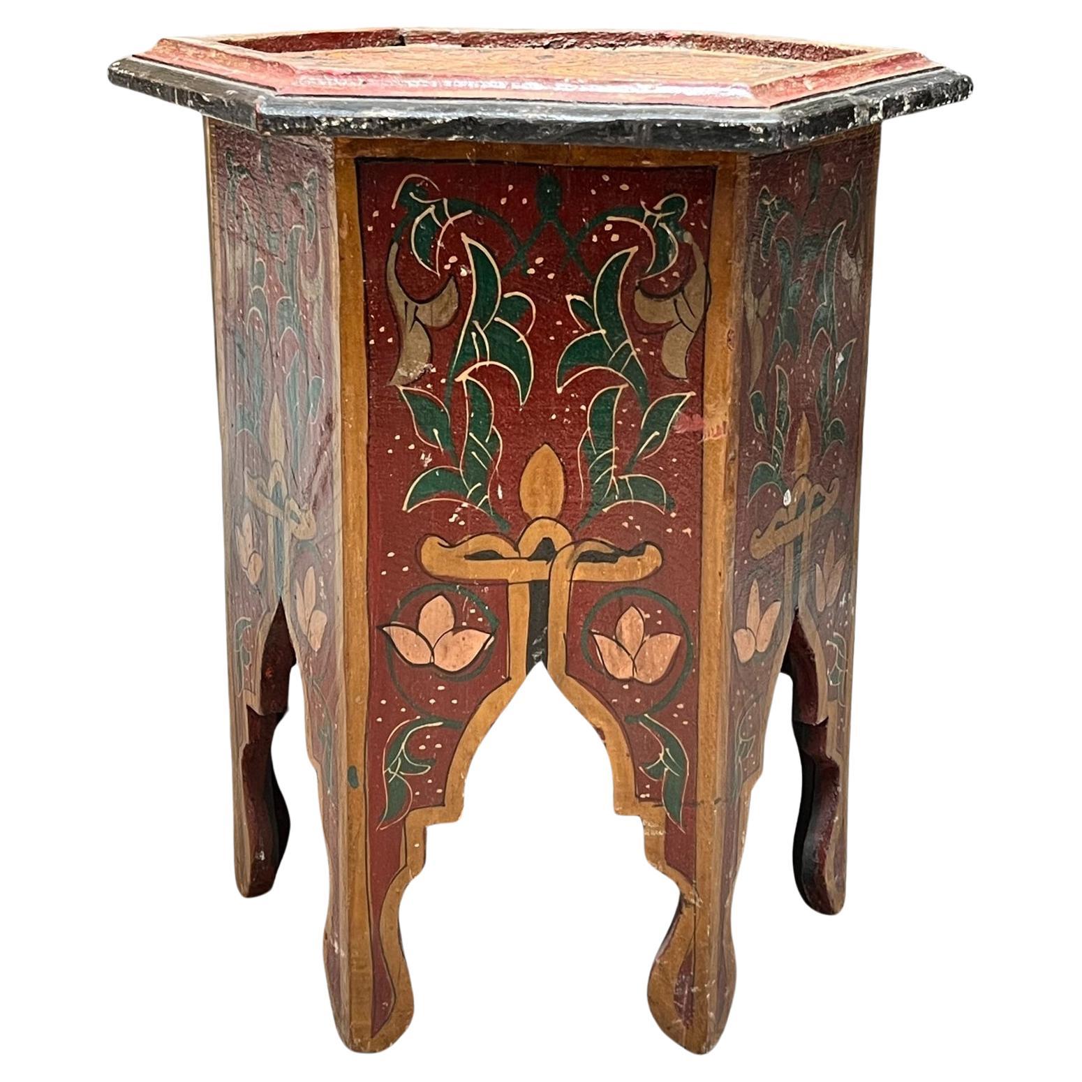 Moroccan Inlay Side Table
