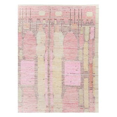Moroccan Inspired Contemporary Handmade Turkish Large Room Size Carpet