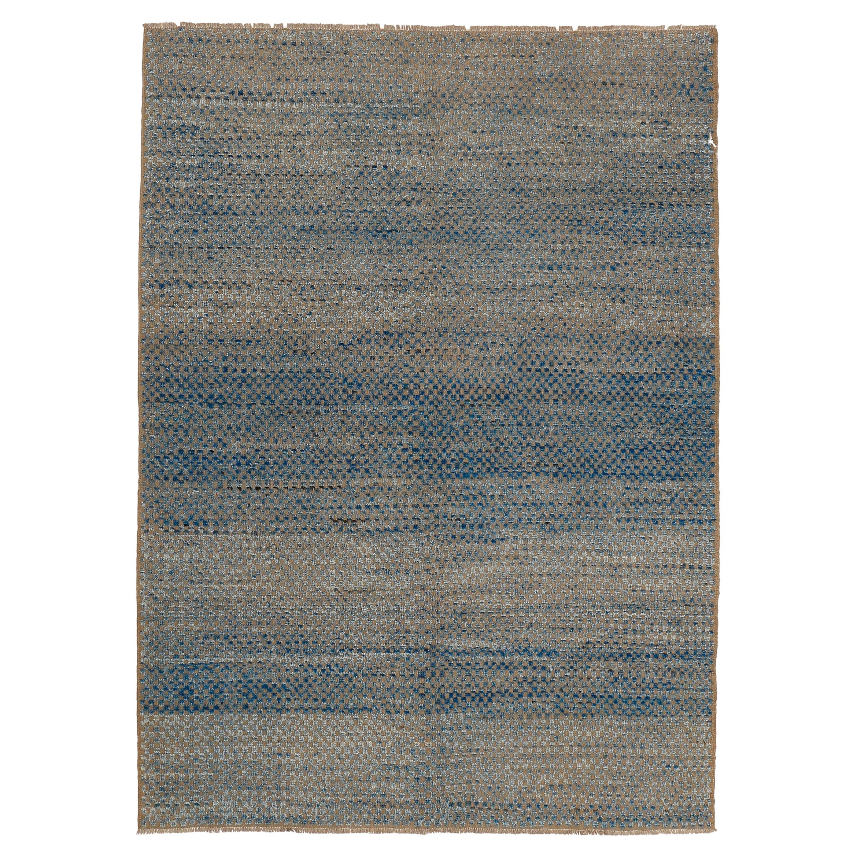 Moroccan Inspired Tuareg Blue Rug by Alberto Levi Gallery For Sale