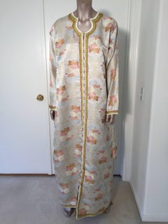 Moroccan Kaftan in Lame Brocade Fabric Size L to XL