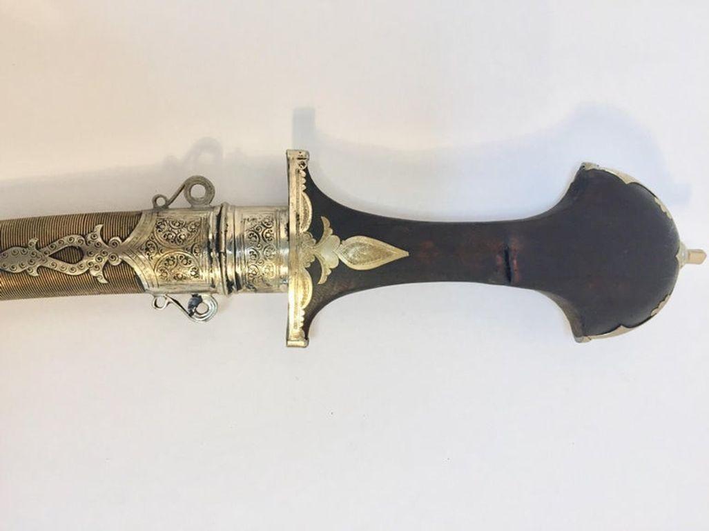 Daga marroquí Khoumya Vintage de los años 50 Hecho a mano en venta
