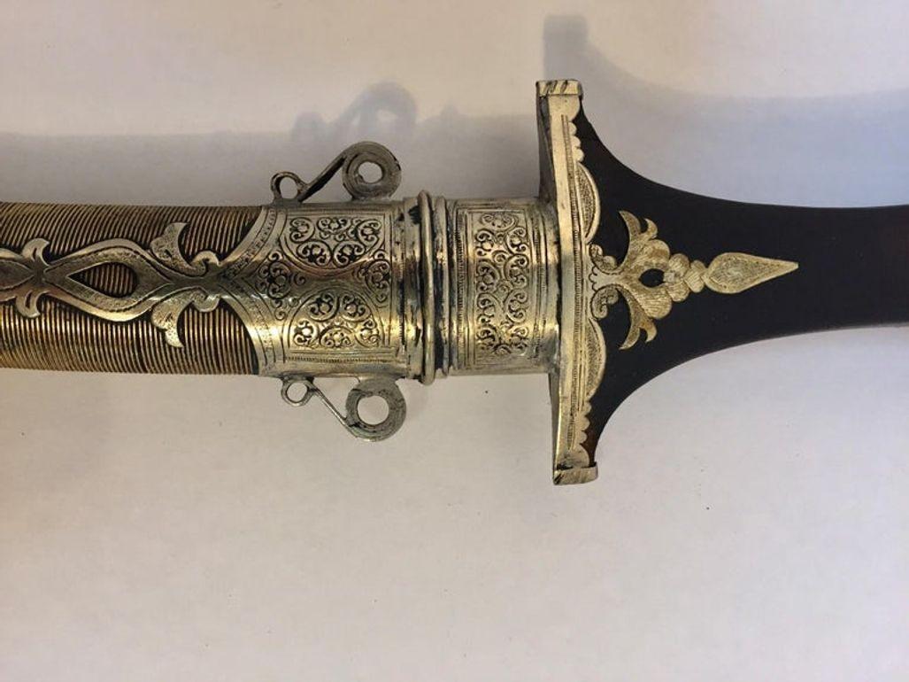 Daga marroquí Khoumya Vintage de los años 50 Metal en venta