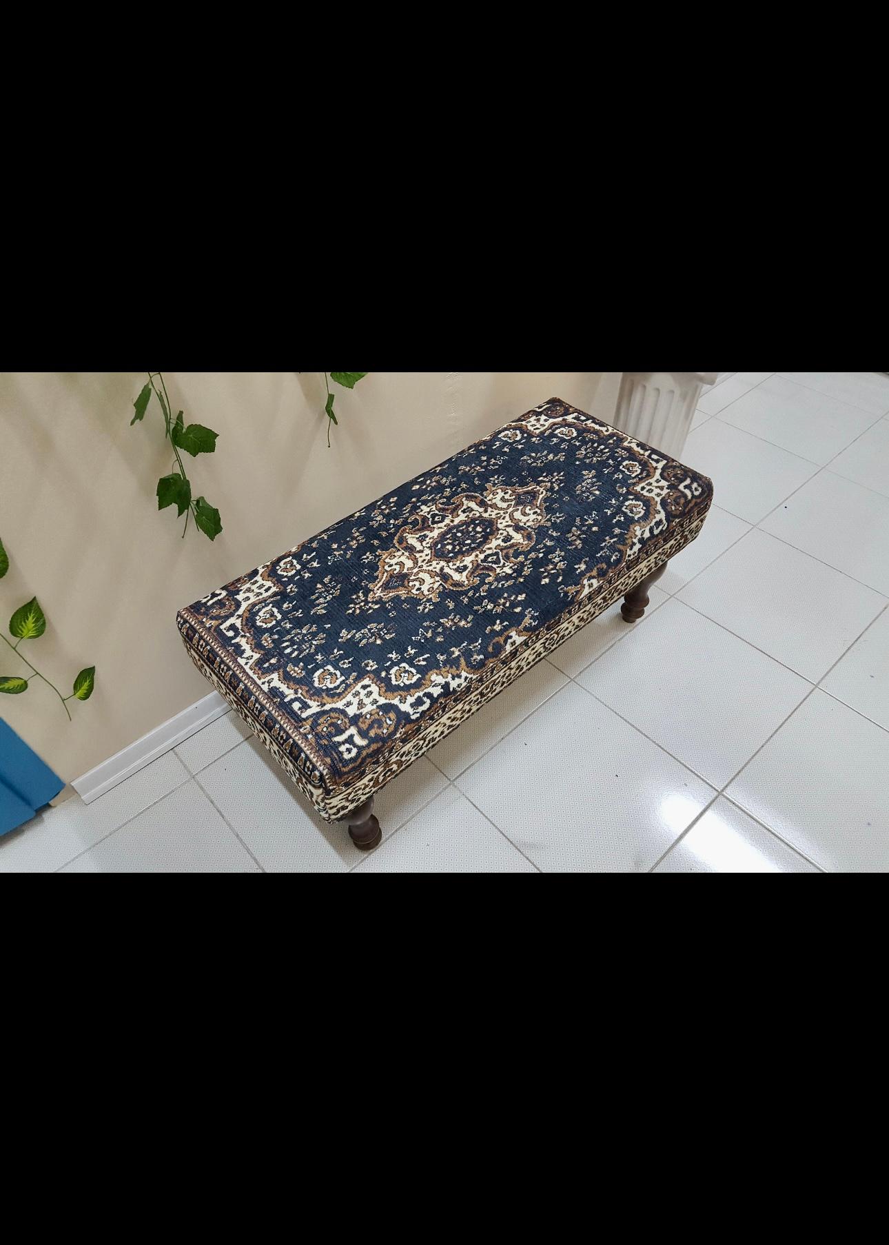 Bohemian Moroccan Kilim Bench For Sale