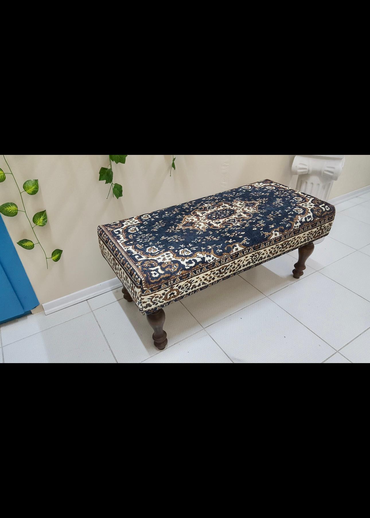 Upholstery Moroccan Kilim Bench For Sale