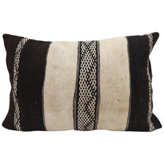 Moroccan Kilim Pillow  Vintage Morocco Cushion 
