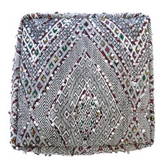 Moroccan Kilim Pouf  Ottoman from Morocco