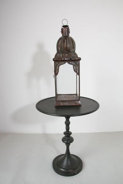 Moroccan Lantern in Metal and Clear Glass
