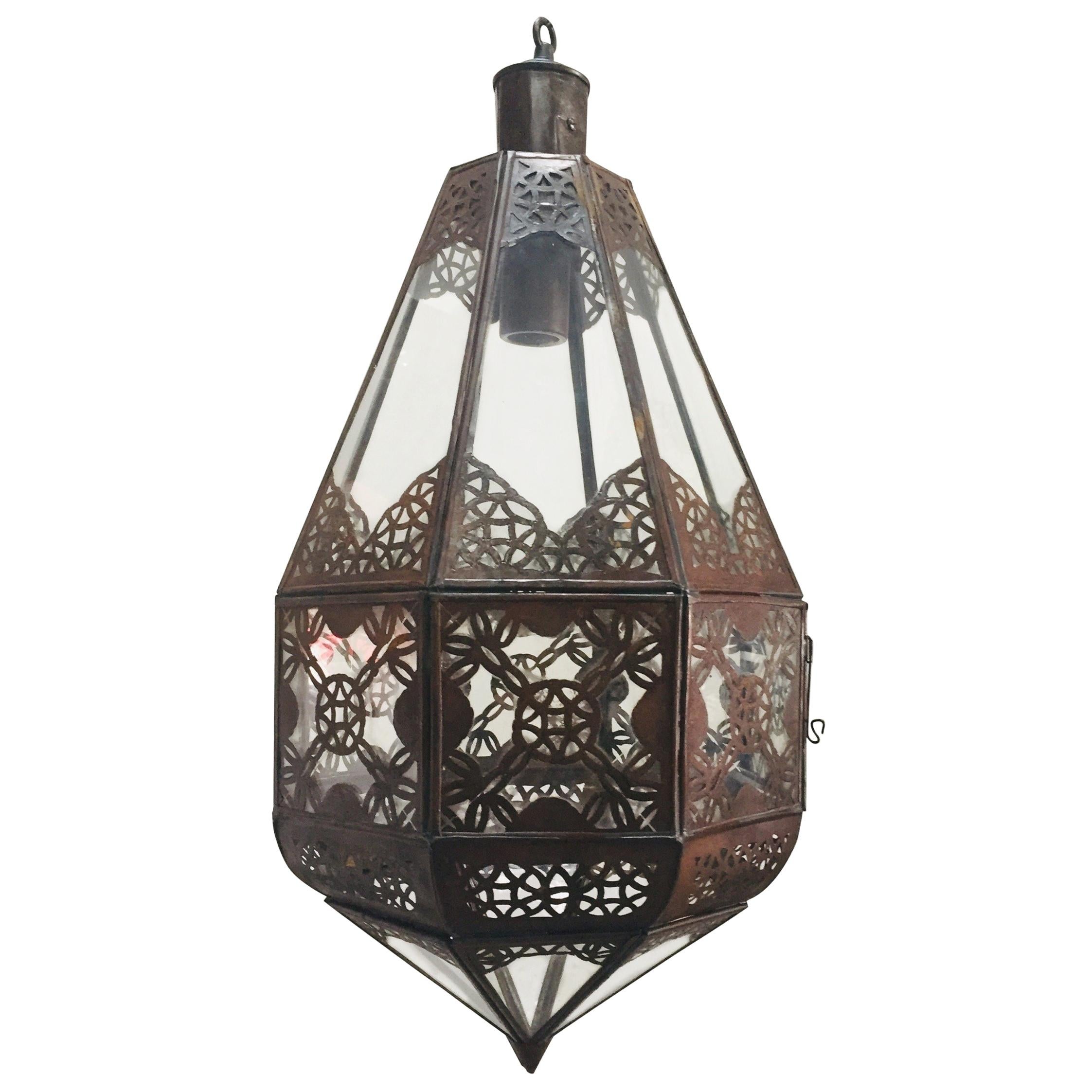 Moroccan Light Fixture in Moorish Design For Sale