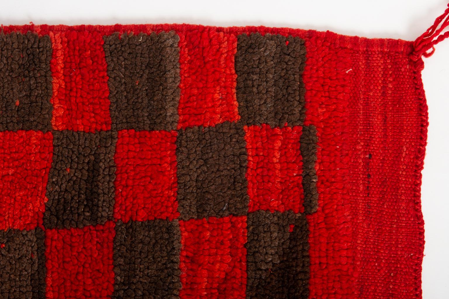 Wool Moroccan Little Checked CHICHAWA Rug