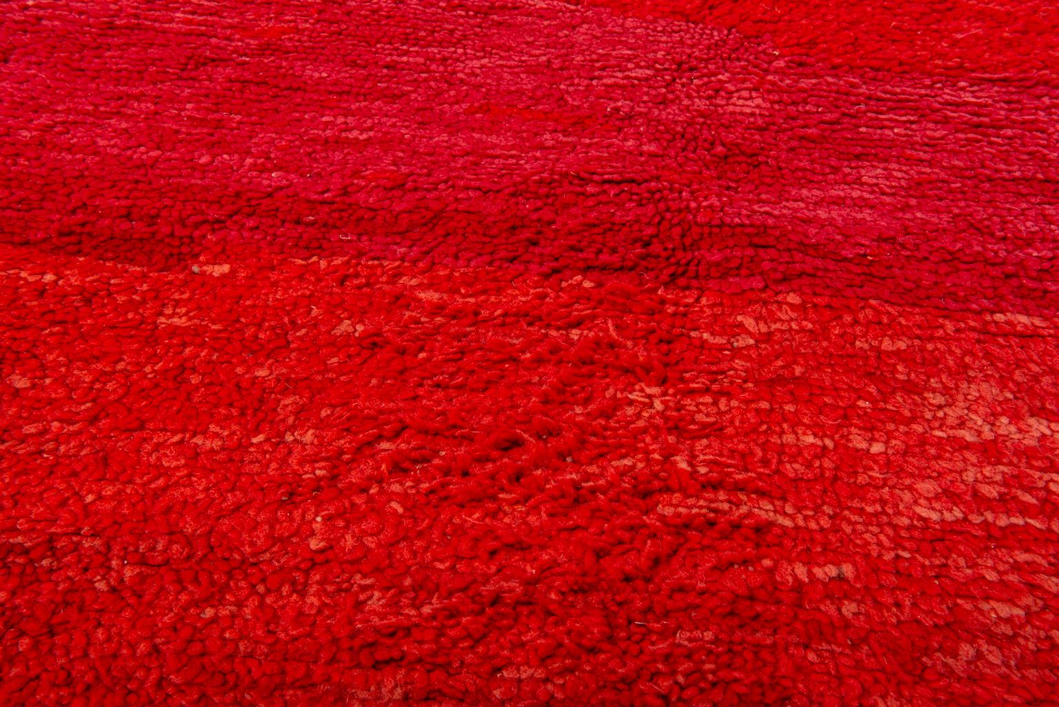 Moroccan Little Chichawa Red Carpet For Sale 1