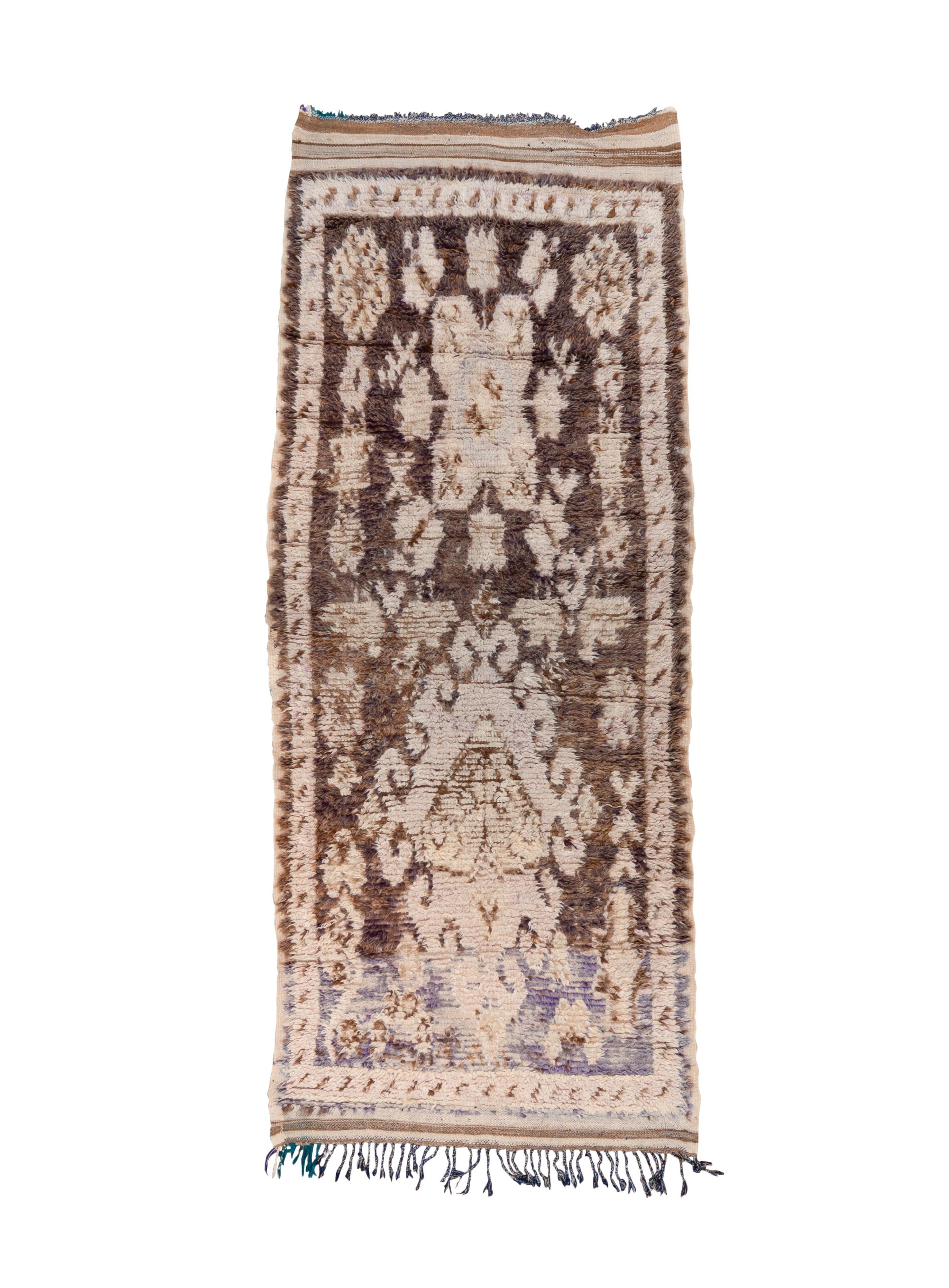 Moroccan Medallion Brown and Beige For Sale 2