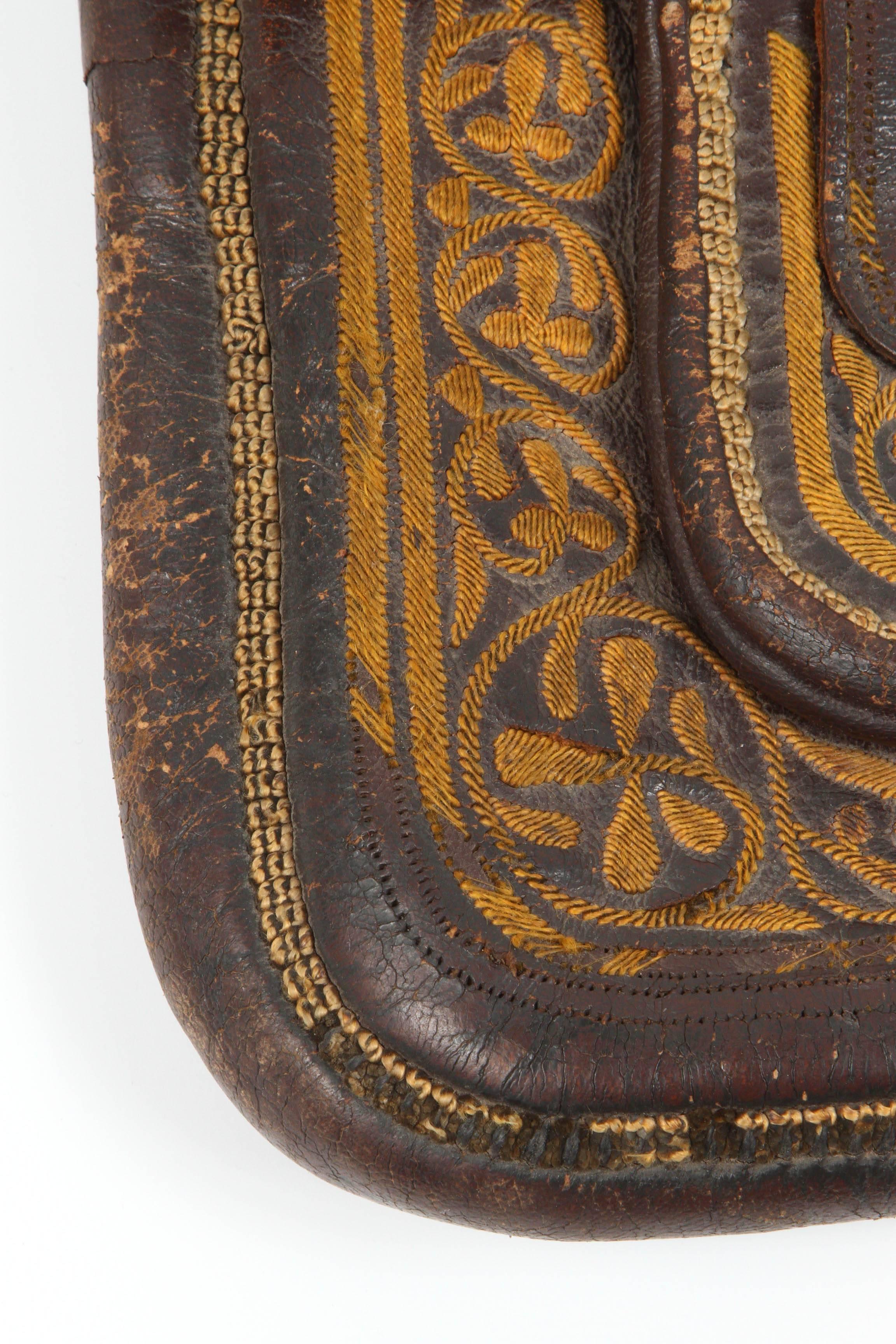 tooled leather fanny pack
