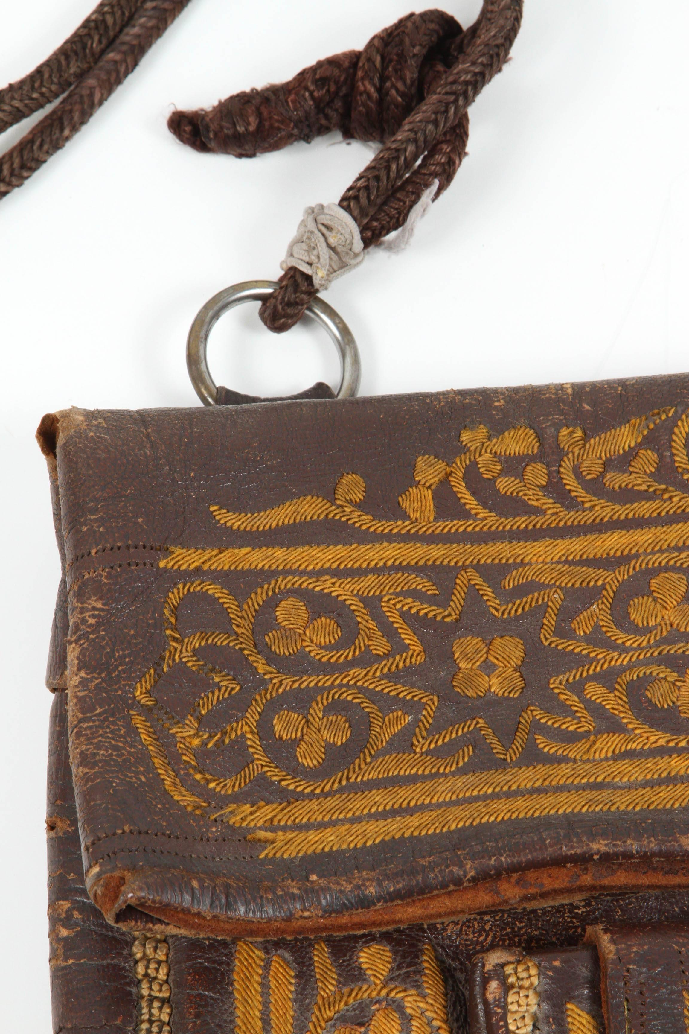 hand tooled leather purse