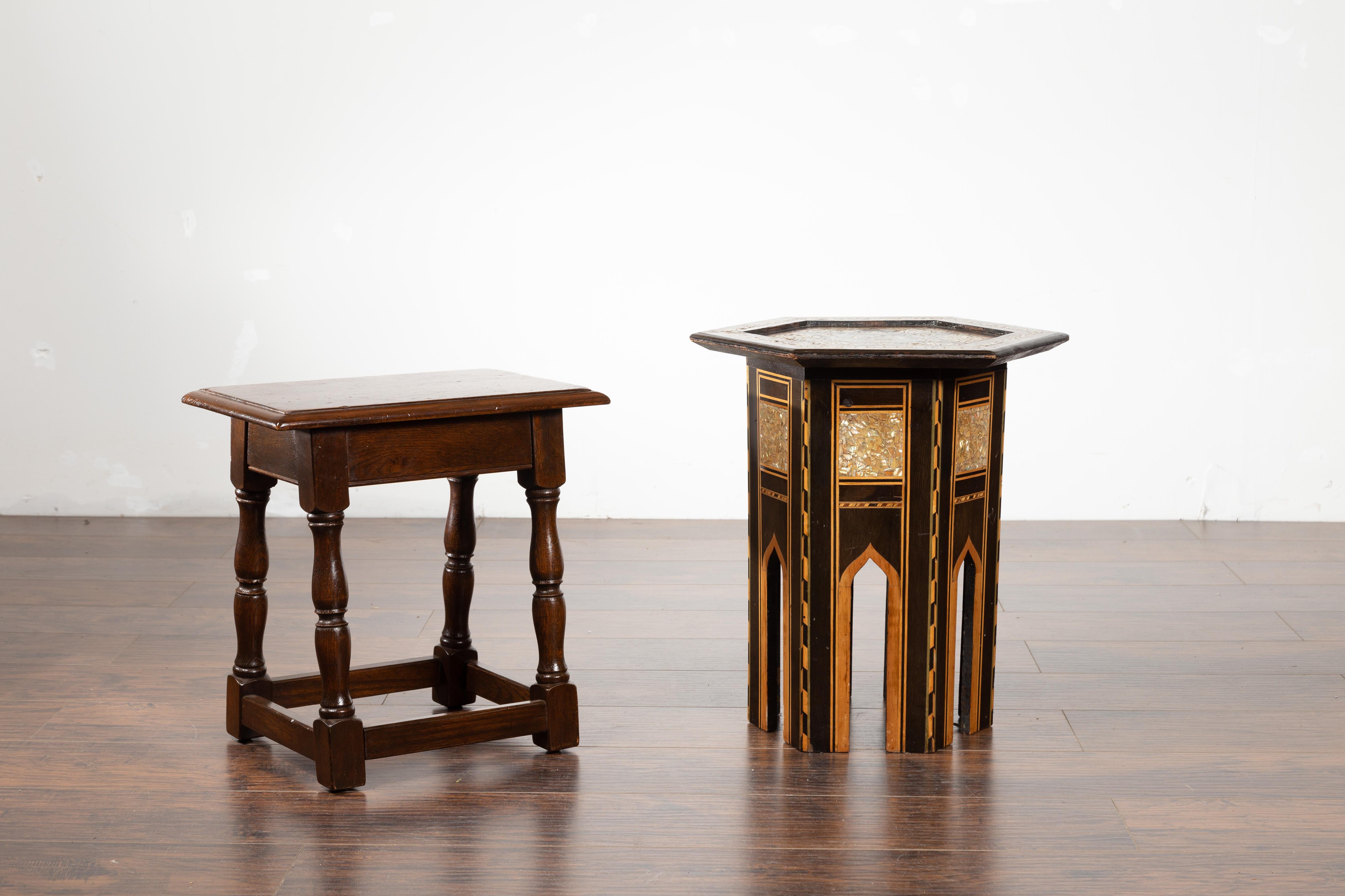 moroccan end table