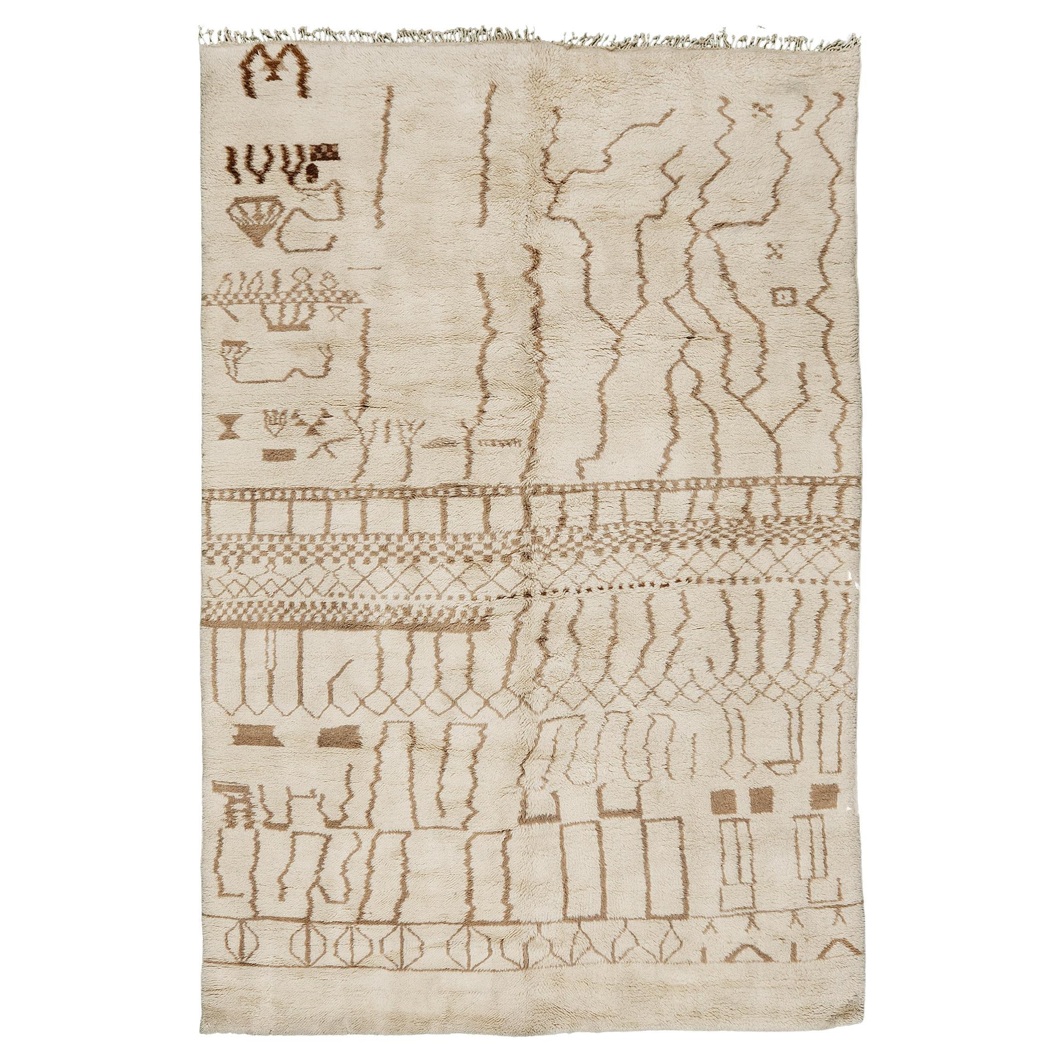 Moroccan Rug Middle Atlas Tribe Atlas Collection For Sale at 1stDibs