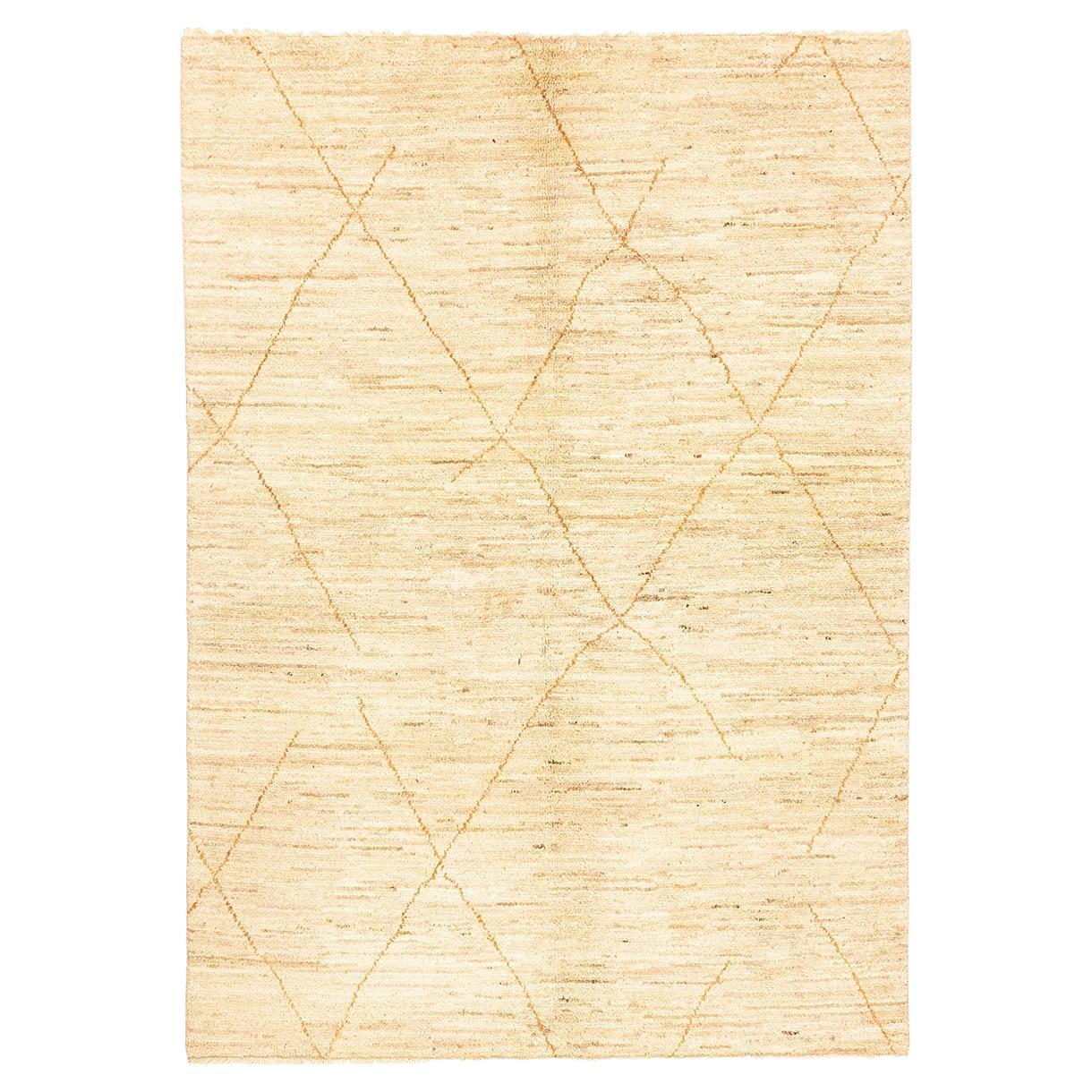 Moroccan Minimalist Design Beni Ourain Carpet For Sale