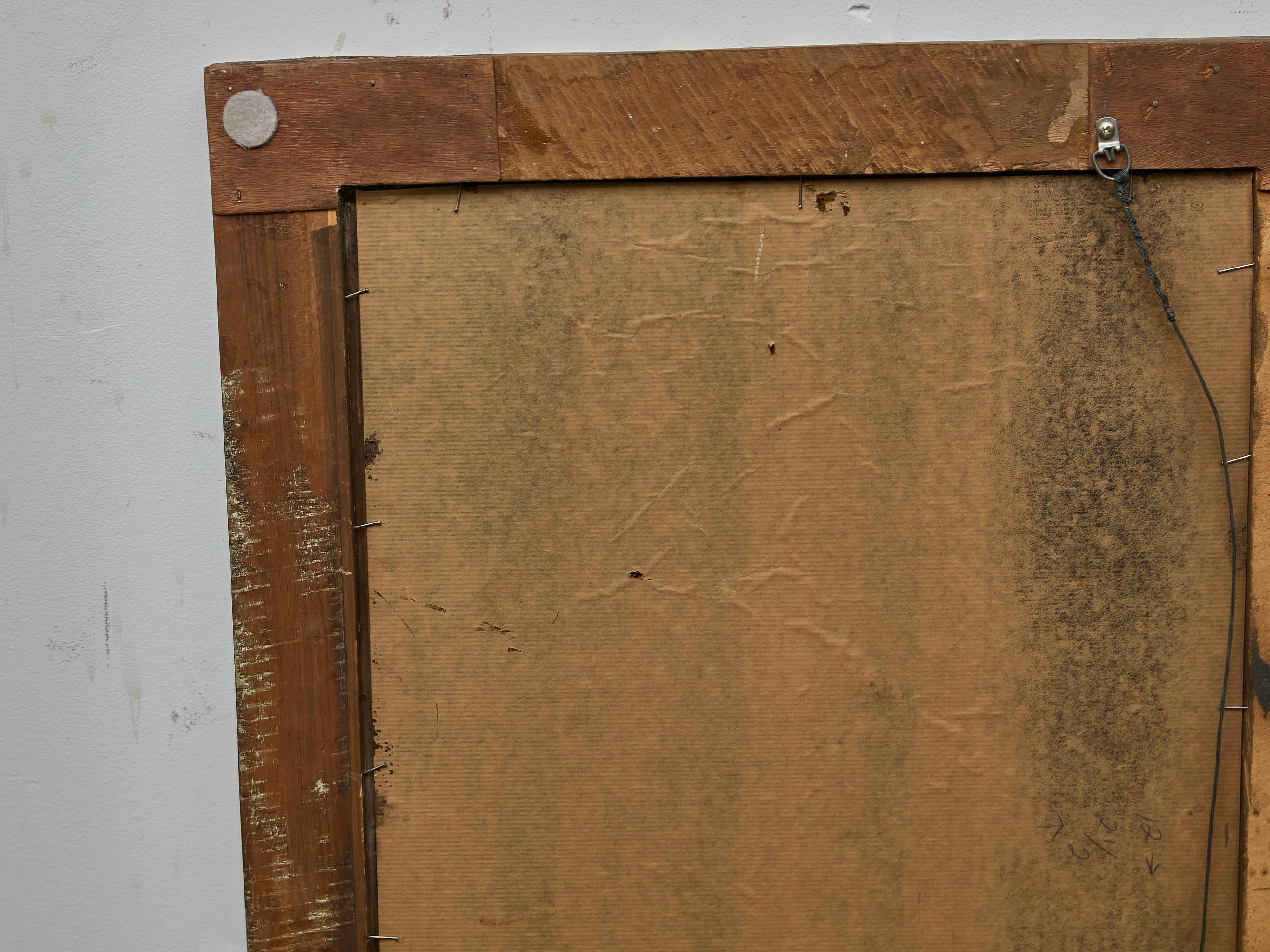 Moroccan Mirror with Inlaid Bone and Mother-of-Pearl Frame, circa 1920 For Sale 7