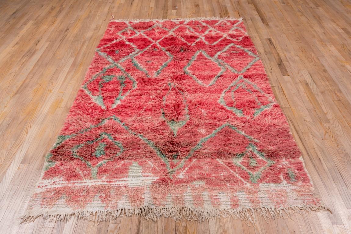 Hand-Knotted Moroccan Modern Shag