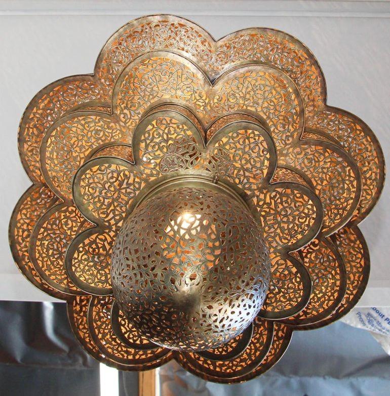 Lampadario marocchino moresco Alhambra in ottone 3