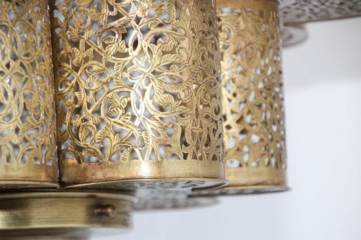 Lampadario marocchino moresco Alhambra in ottone 9