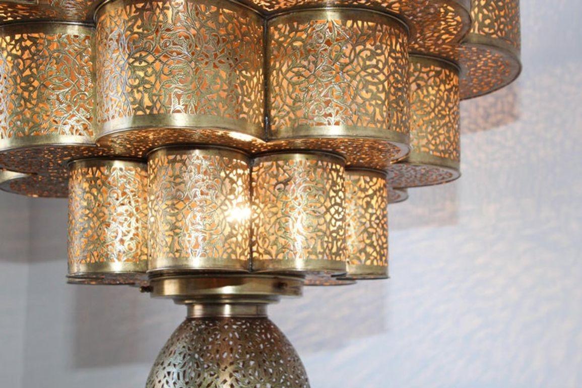 Marocchino Lampadario marocchino moresco Alhambra in ottone