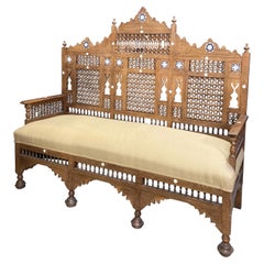 Moroccan Moorish Arabian Sofa Settee