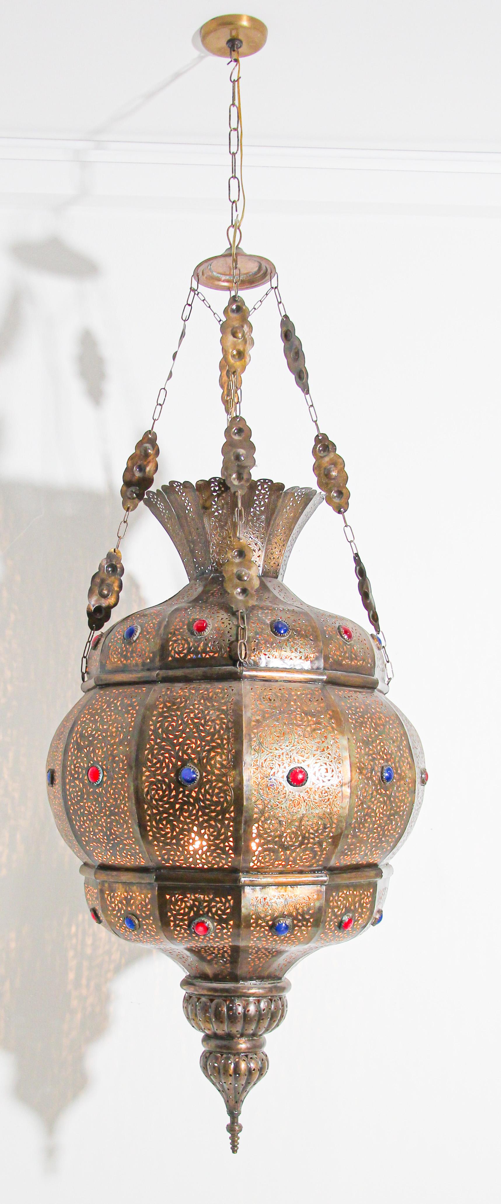 moroccan brass chandelier