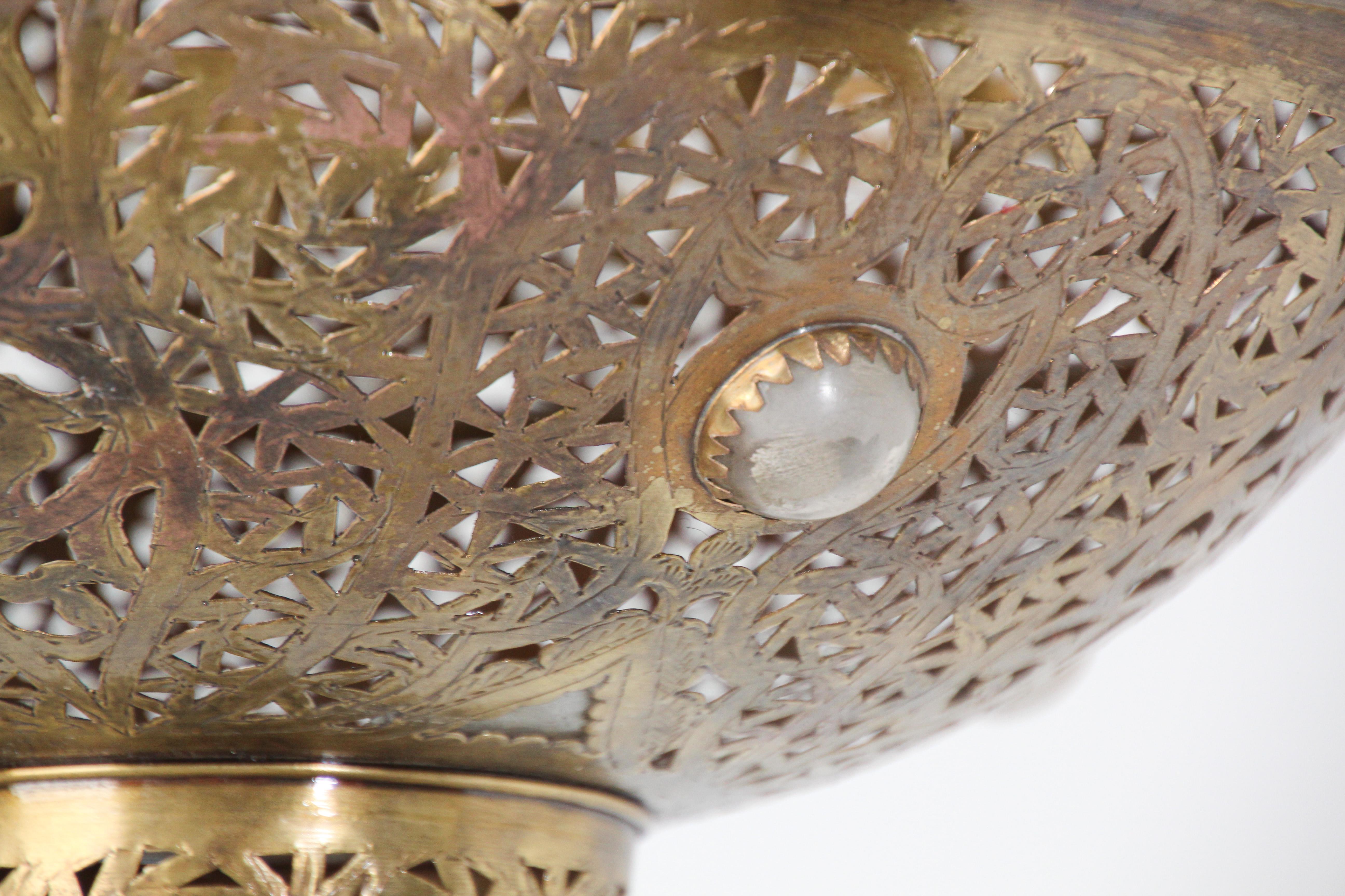 Moroccan Brass Pendant in Alberto Pinto Moorish Style 2