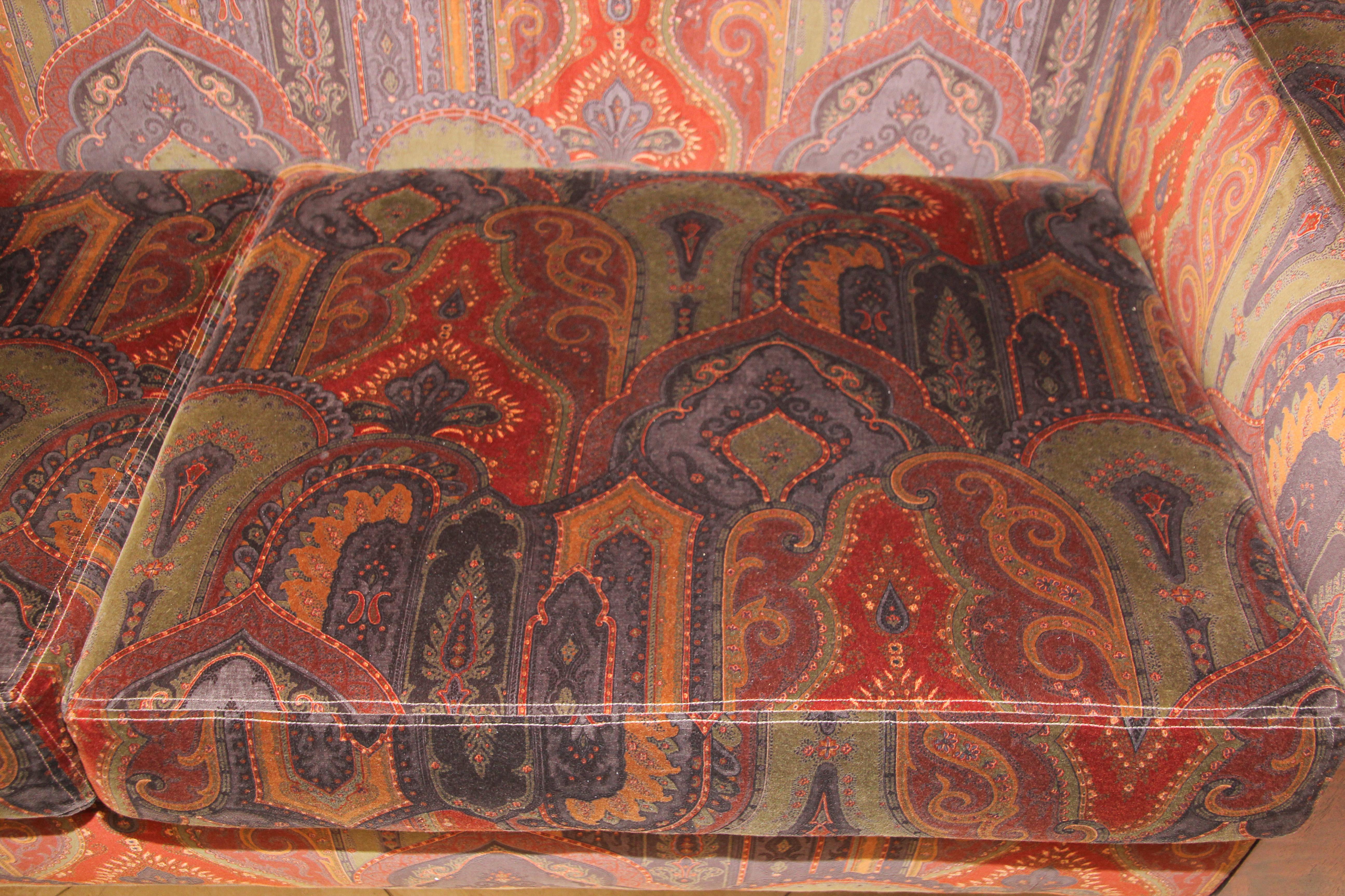Vintage Art Deco Moroccan Moorish Sofa In Good Condition In North Hollywood, CA